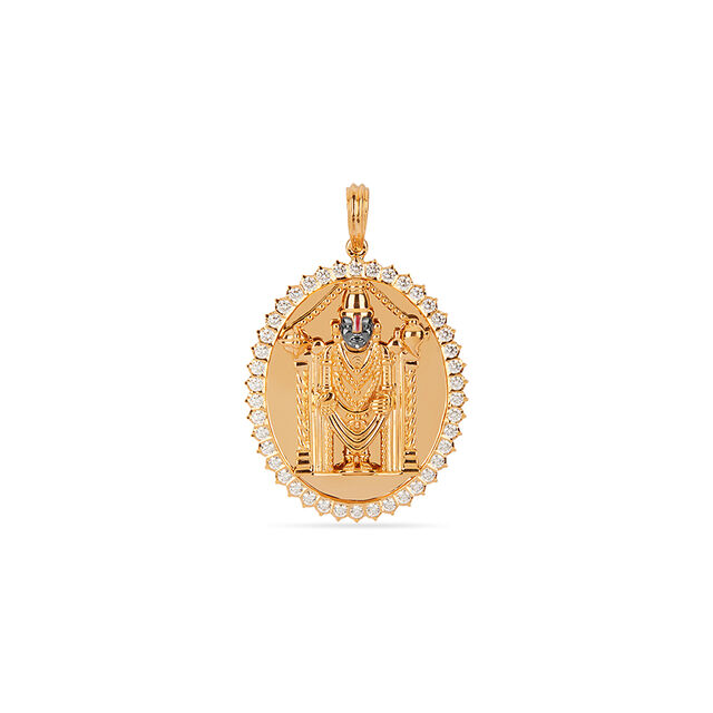 Tanishq 22 Karat Diamond Pendant for Women 