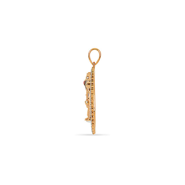 Tanishq 22 Karat Diamond Pendant for Women 2