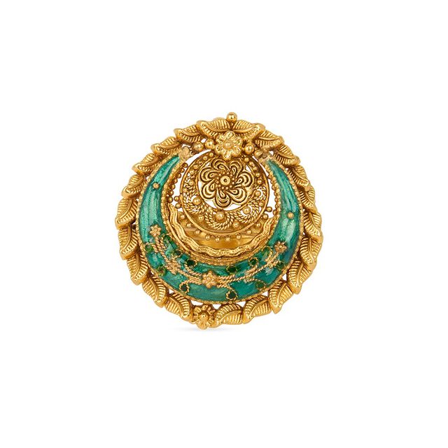 Tanishq 22KT Gold Finger Ring for Women 