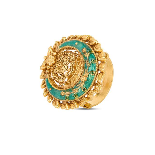 Tanishq 22KT Gold Finger Ring for Women 3