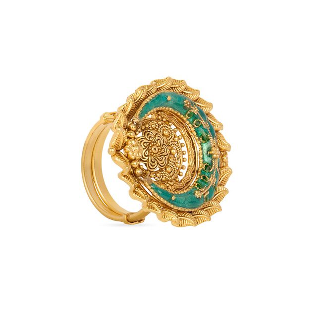 Tanishq 22KT Gold Finger Ring for Women 4