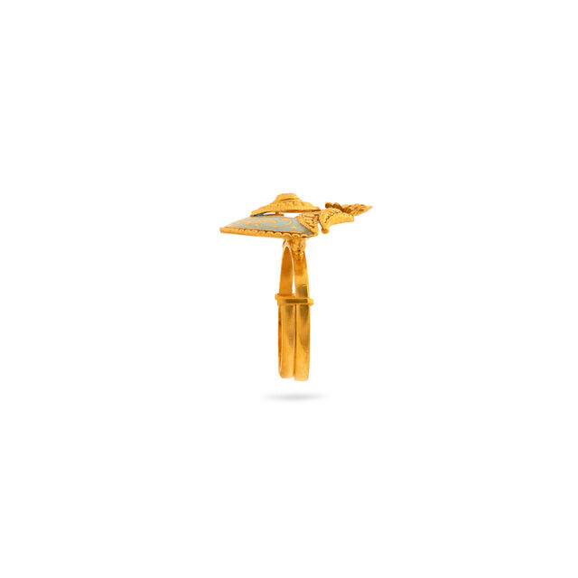 Enchanting Flora Fusion Gold Ring