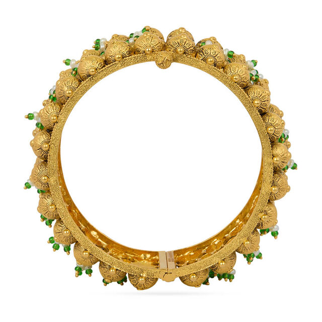 Tanishq 22KT Glass Kundan Bangle for Women 4