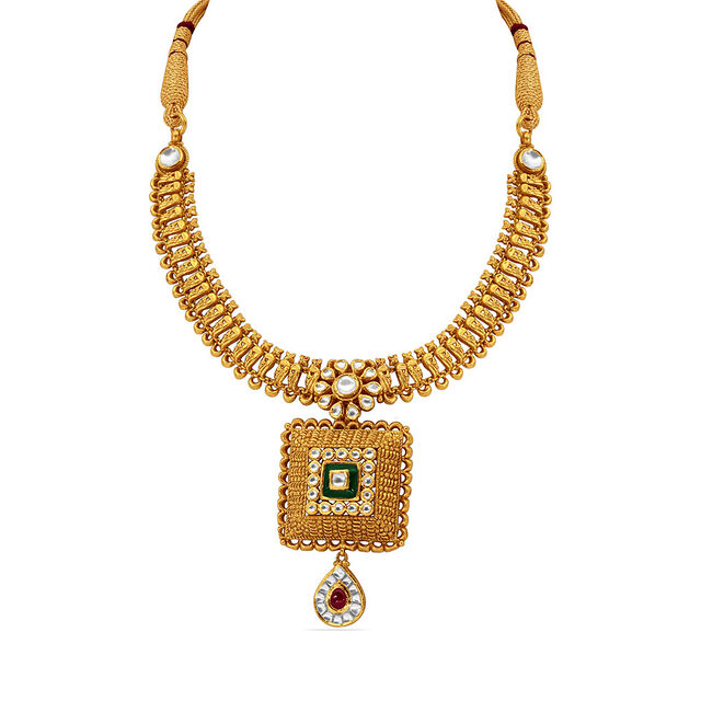 Tanishq 22 Karat Gold Necklace Set for Women 4
