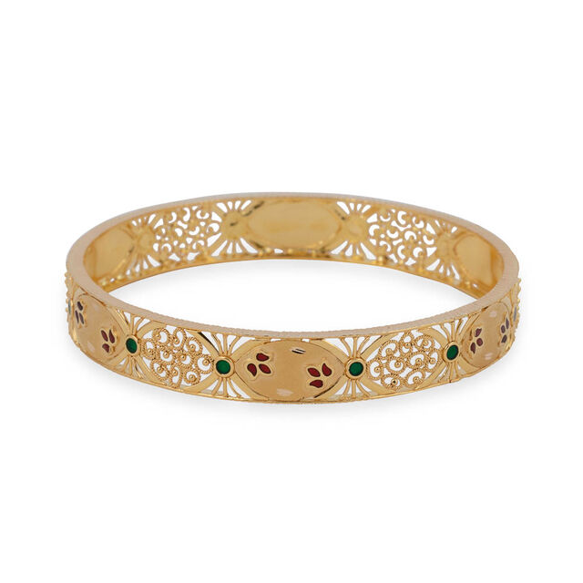Intricate Filigree Gold Bangle,,hi-res 2