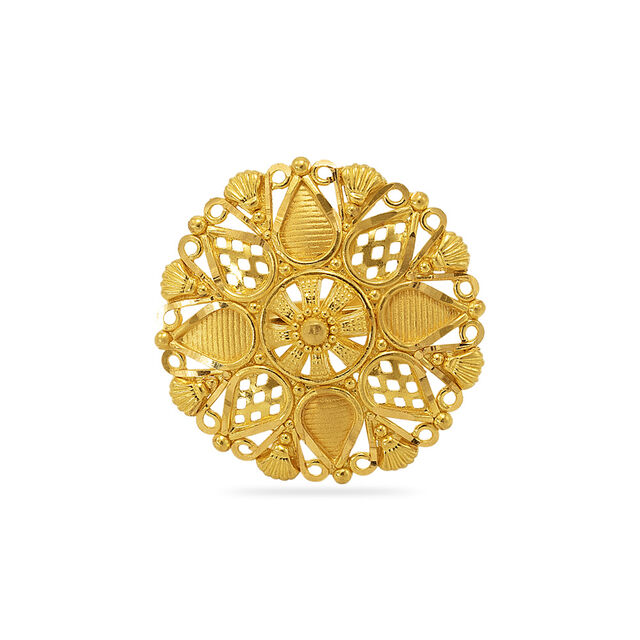 Golden Jali Filigree Ring