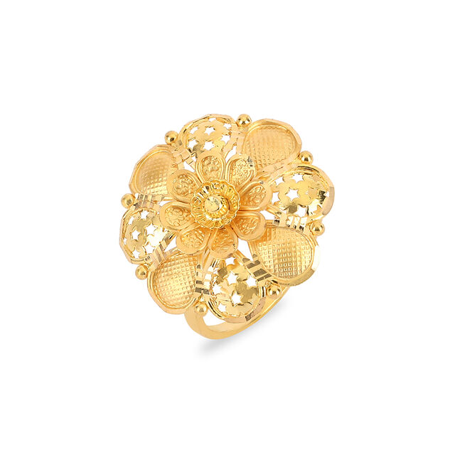 Tanishq 22 Karat Gold Finger Ring for Women 3
