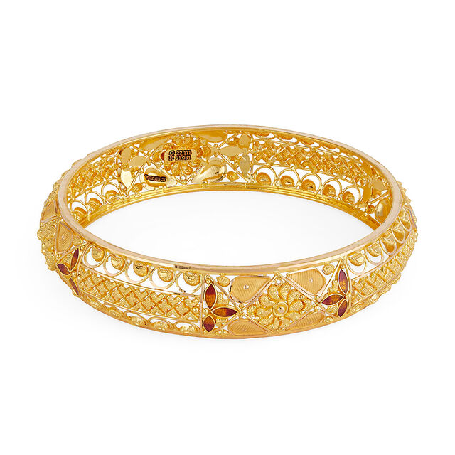 Tanishq 22KT Gold Bangle for Women 