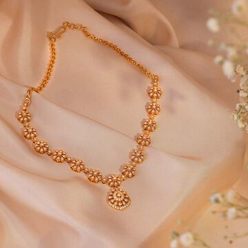 Tanishq 22 Karat Diamond Necklace for Women