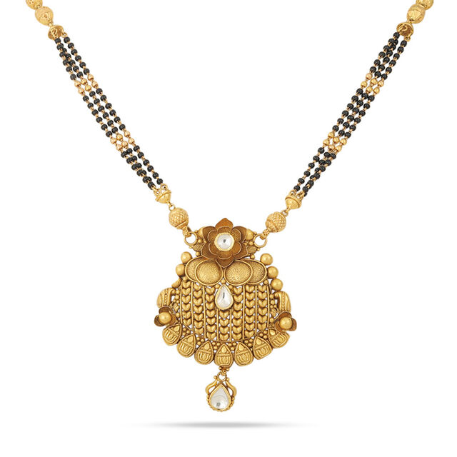 Traditional Glass Kundan Mangalsutra 