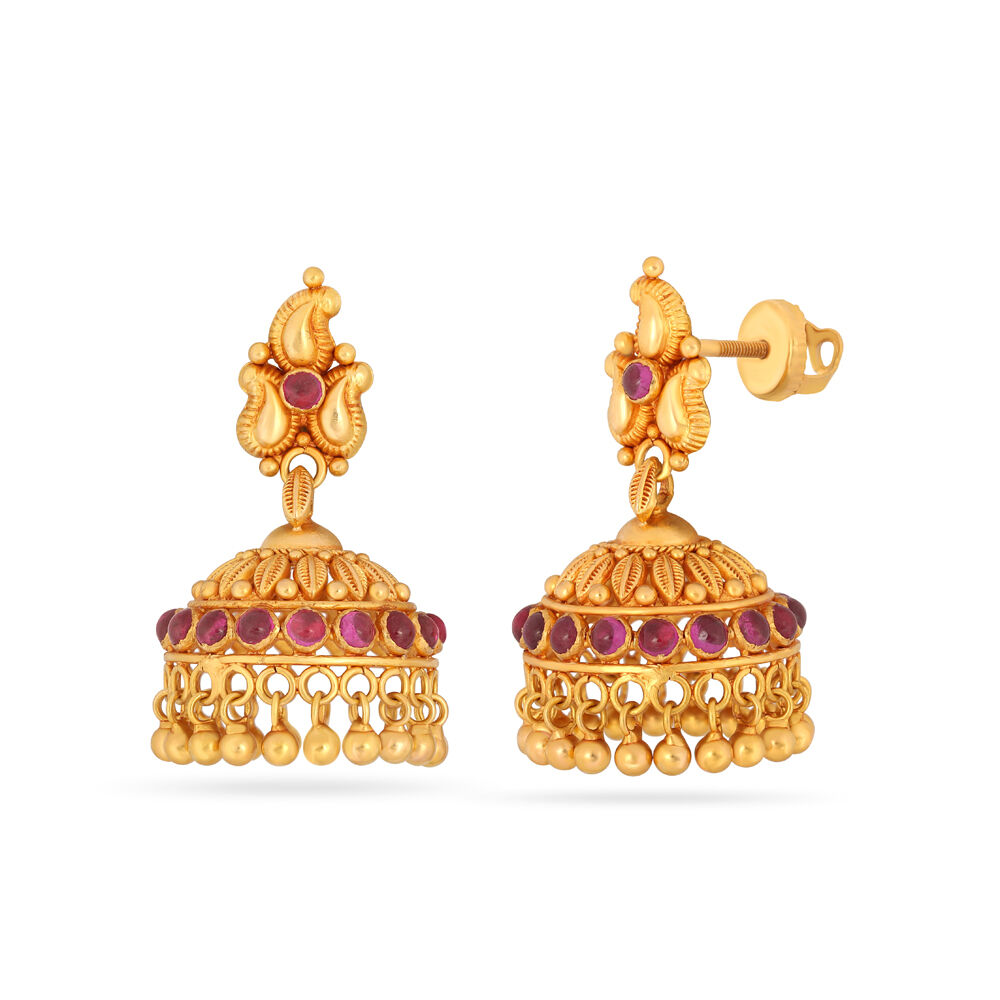 Tanishq gold earrings with price top