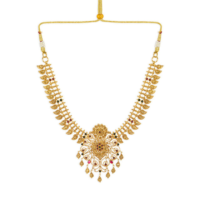 Tanishq 22KT Synthetic Stone Necklace for Women 