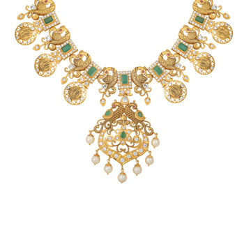 and Pearl Gold Necklace