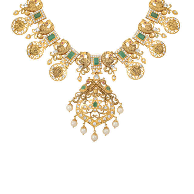 and Pearl Gold Necklace