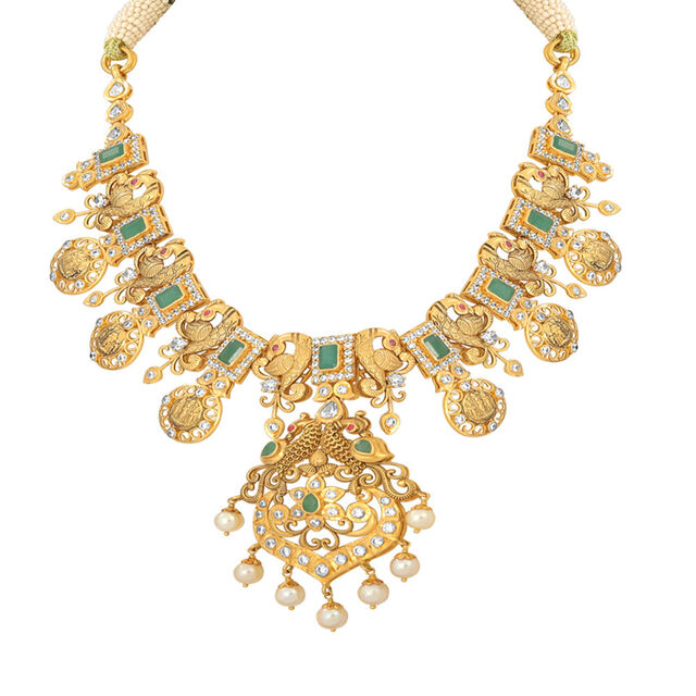 and Pearl Gold Necklace