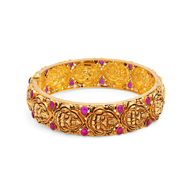 Divine Goddess Gold Bangle,,hi-res 