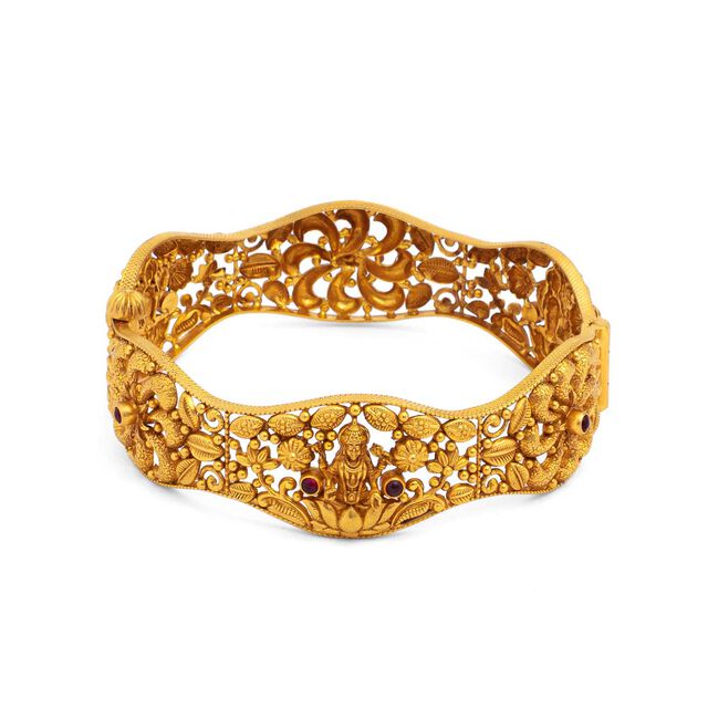 Tranquil Goddess Gold Bangle,,hi-res 