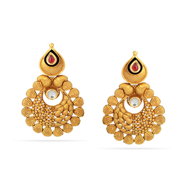 Traditional Kundan Gold Necklace Set 2