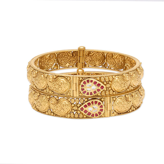 Tanishq 22KT Gold Bangle for Women 