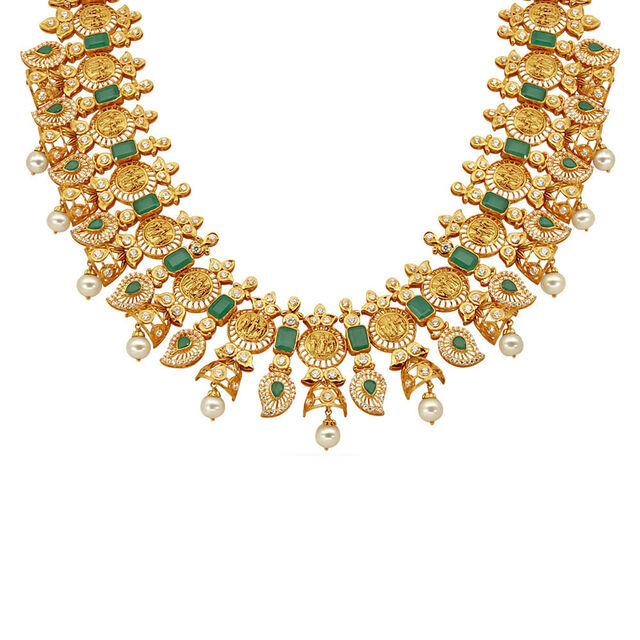 Tanishq 22 Karat Gold Necklace Set for Women 4