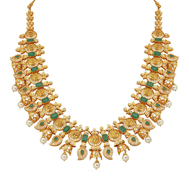 Tanishq 22 Karat Gold Necklace Set for Women 5