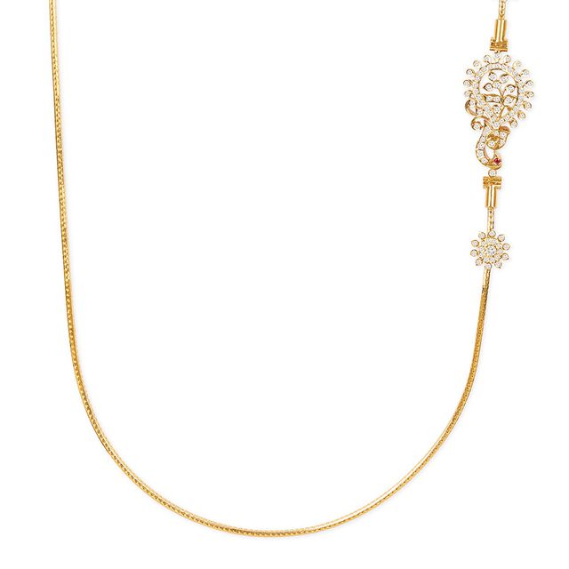 Tanishq 22KT Diamond Chain for Women 2