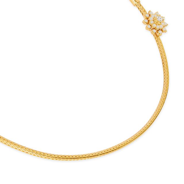 Tanishq 22KT Diamond Chain for Women 3