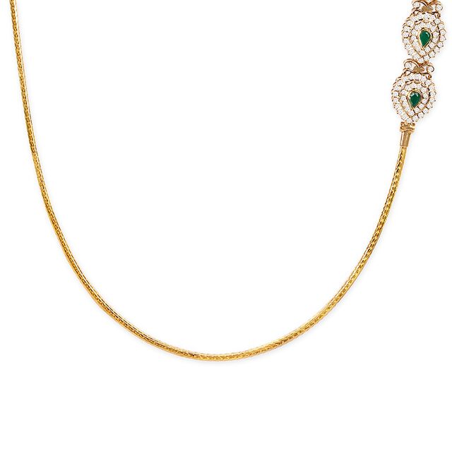 Tanishq 22KT Diamond Chain for Women 2