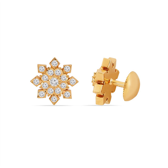 Tanishq 22KT Diamond Earrings for Women 2