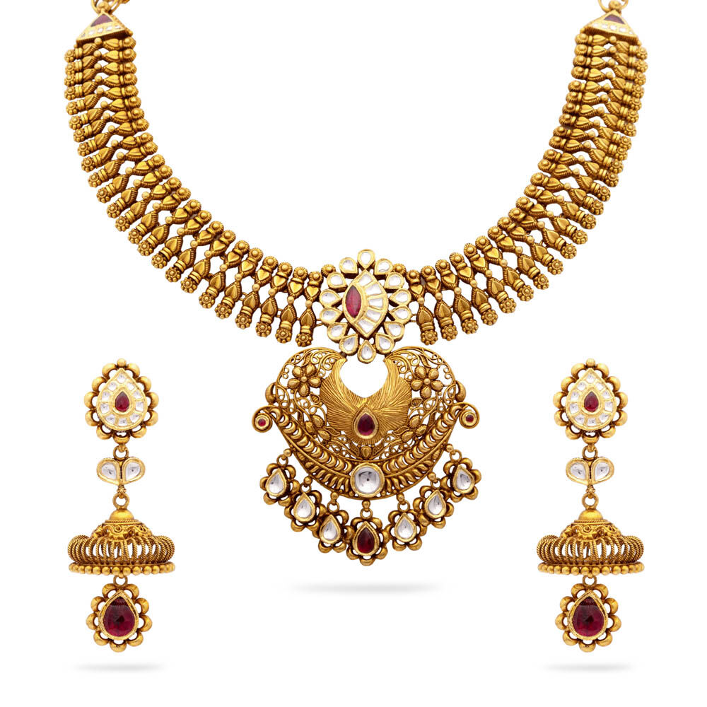 Tanishq kundan necklace new arrivals