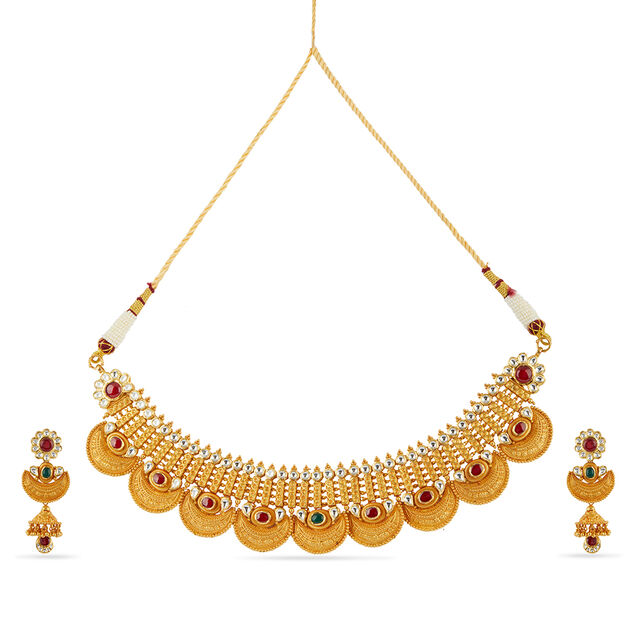Tanishq 22 Karat Gold Necklace Set for Women 2