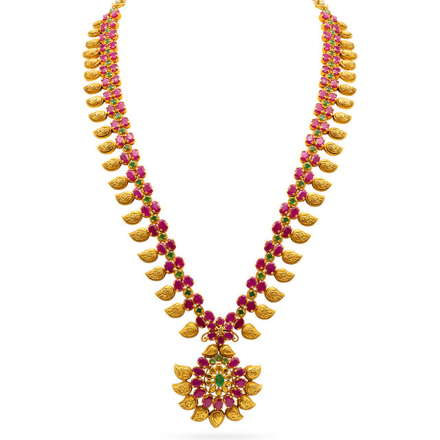 Kerala Heritage Gold Necklace Set
