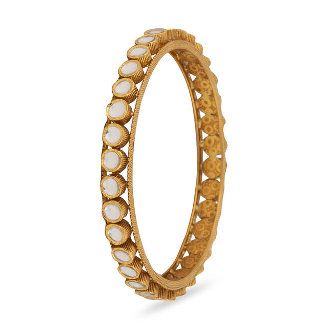 Effortless Gold Kundan Bangle,,hi-res 2