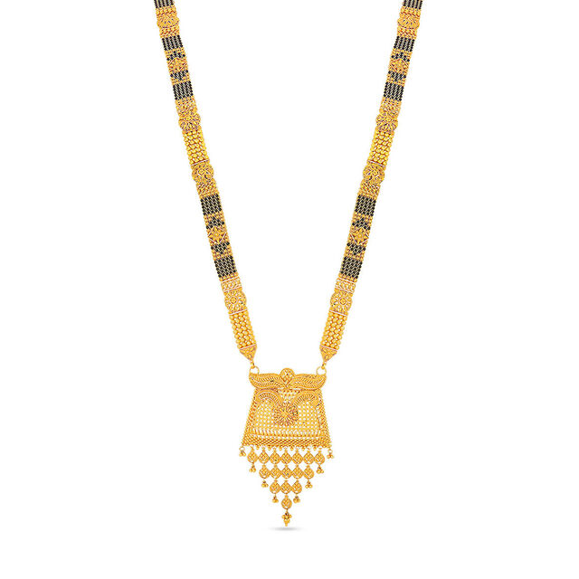 Gold Mangalsutra with Cascading Design