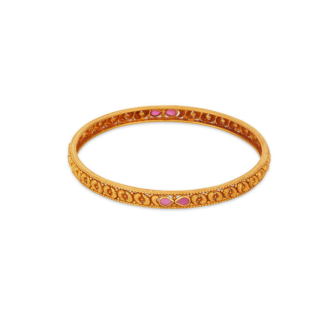 Tanishq 22KT Gold Bangle for Women 