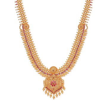 Tanishq 22KT Synthetic Stone Haaram for Women