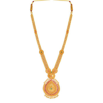 Tanishq 22KT Synthetic Stones Haaram for Women