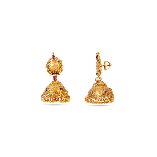 Tanishq 22 Karat Gold Earrings for Women 2