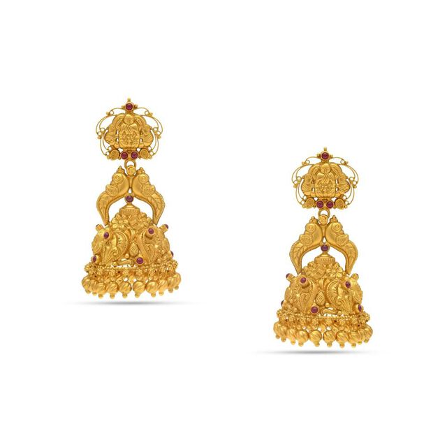 Elephant and Peacock-Inspired Jhumkas 