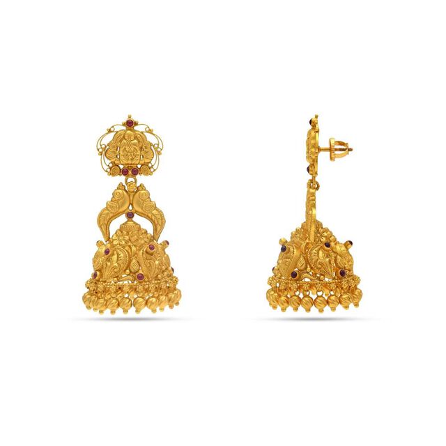 Elephant and Peacock-Inspired Jhumkas 2