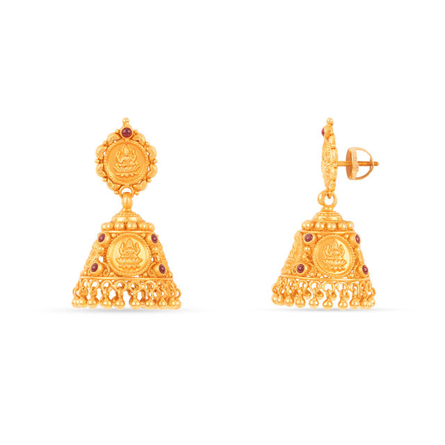 Tanishq 22KT Gold Earrings for Women 2
