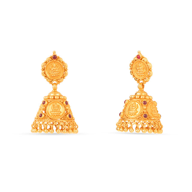 Tanishq 22KT Gold Earrings for Women 3
