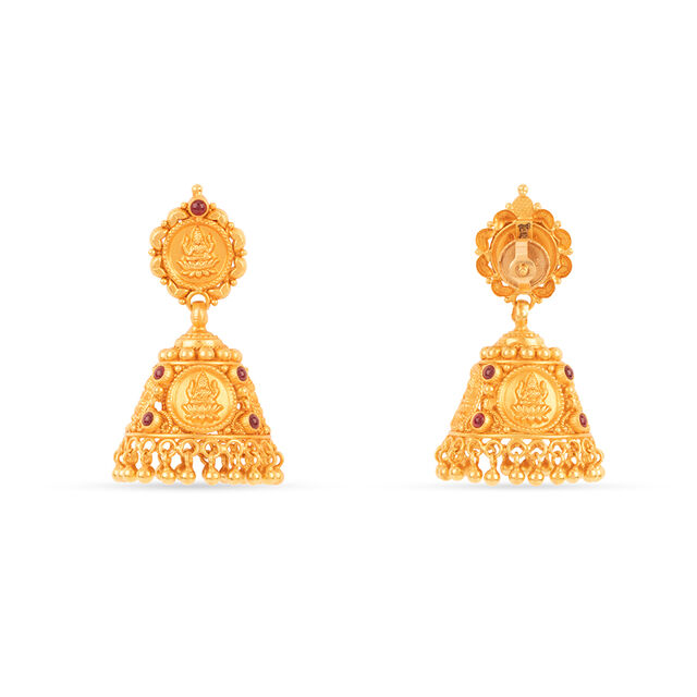 Tanishq 22KT Gold Earrings for Women 4