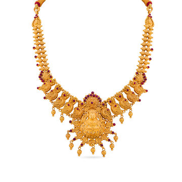 Prosperous Lakshmi Mango Leaf Necklace