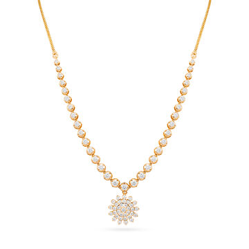 Tanishq 22KT Diamond Necklace for Women
