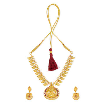 Tanishq 22KT Gold Necklace Set for Women