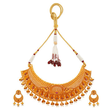 Tanishq 22KT Gold Necklace Set for Women