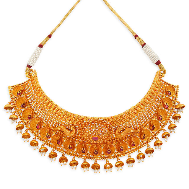 Tanishq 22KT Gold Necklace Set for Women 2