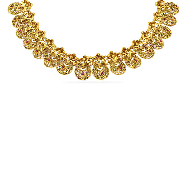 Tanishq 22 Karat Gold Necklace Set for Women 5