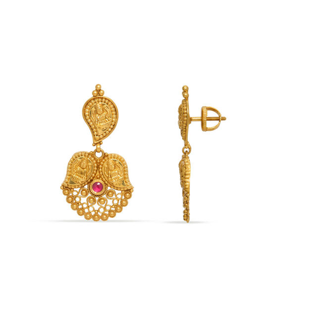 Tanishq 22KT Gold Earrings 2